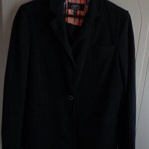 NWOT ONE 5 ONE Lined Blazer Jacket L Black Button Closure Pockets